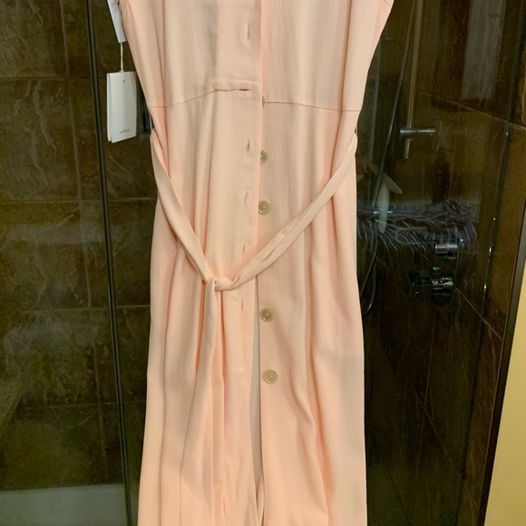 Wilfred blush tie midi shirt dress - Picture 2 of 5